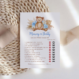Teddybjörn Baby Pojke Mamma eller Pappa Lek