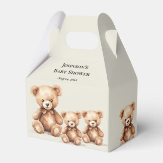 Teddybjörn Baby Shower Förmånslåda Presentaskar