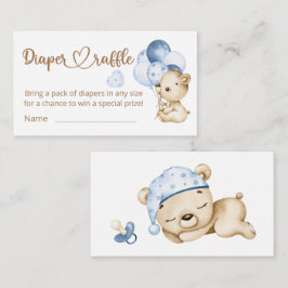 Teddybjörn Babybjörn Baby Shower Blöja Lotteri Tilläggskort