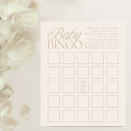 Teddybjörn Bebis Babyshowerpresenter Bingo spel