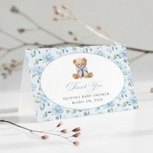 Teddybjörn, Blå slinga, Blå blommor, Bebisfest