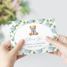 Teddybjörn, Blå slinga, Blå blommor, Första födels