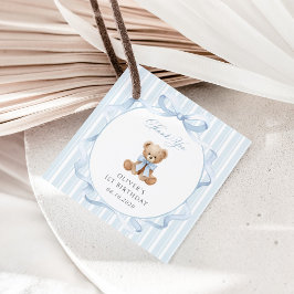 Teddybjörn, Blå slinga, Blå ränder, Första födelse Gåvor Etiketter