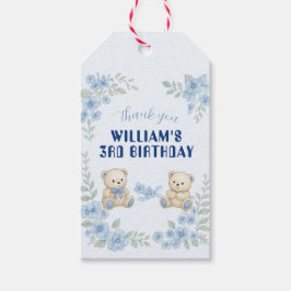 Teddybjörn Födelsagsfest Presentetikett