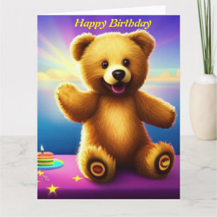 Teddybjörn Födelsedagsgratulationer Kort