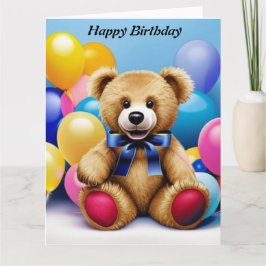 Teddybjörn Födelsedagsgratulationer Kort