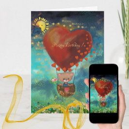 Teddybjörn födelsedagskort helgkort