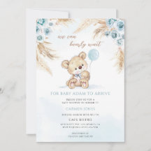 Teddybjörn Gräs Baby Shower