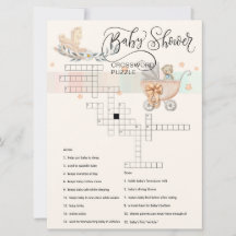 Teddybjörn & Gunghäst Korsords Puzzle Kort