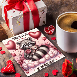 Teddybjörn Knuffar Tvättbjörn Valentinskort Julkort