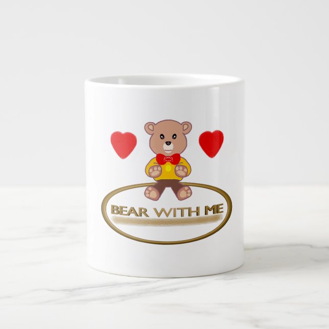 Teddybjörn Med Mig Jumbo Mugg (Framsidan)
