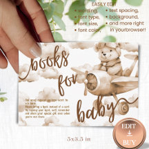 TEDDYBJÖRN NEUTRAL BABYFYND-BOK FÖR BABYKORT