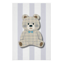 Teddybjörn Nursery Glansig Affisch