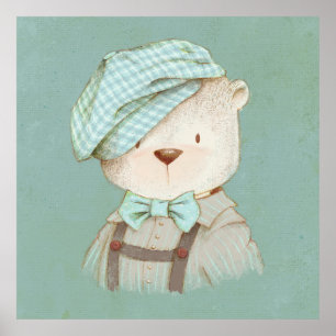 Teddybjörn Nyckfullhet Söt Behaglig Ljuvlig Poster
