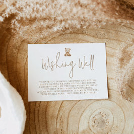 Teddybjörn Önskebrunn Baby Shower  Tilläggskort