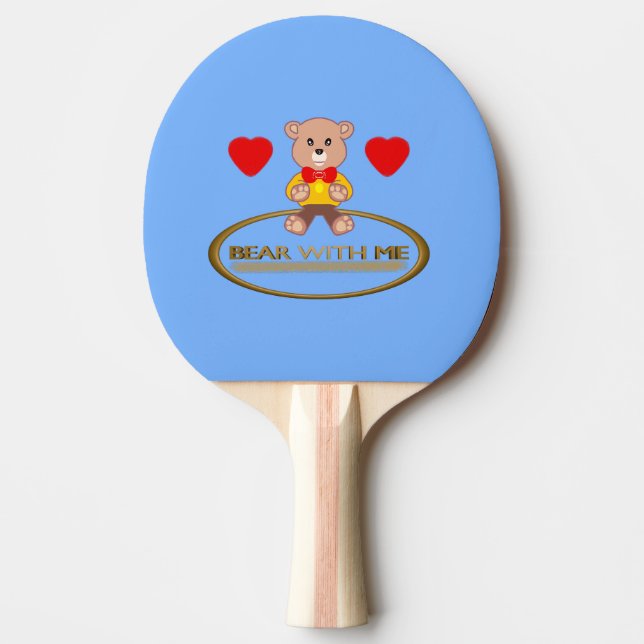 Teddybjörn  pingisracket (Framsidan)