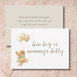 Teddybjörn regn Hur stor är mammas mage kort