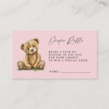 Teddybjörn Rosa Babyflicka Förlossning Blöja Lotte