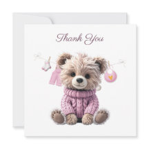 Teddybjörn rosa tröja 