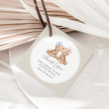Teddybjörn, rosett, beige prickar, Könsbyte