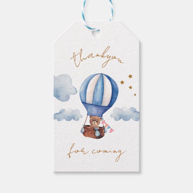 Teddybjörn Tack för att du kom Presentetikett (Framsidan)