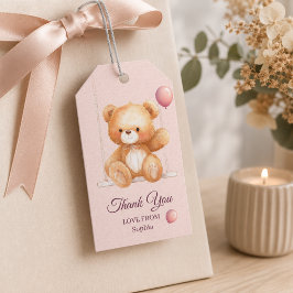 Teddybjörn Tack – Personlig presentetikett
