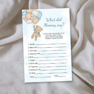 Teddybjörn Vad sa Mamma Lek