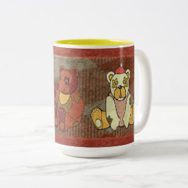 Teddybjörnar Mug Två-Tonad Mugg