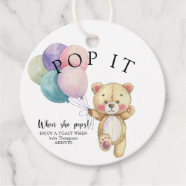 Teddybjörnballonger - Poppa den! Gåvor Etiketter