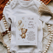 Teddybjörnballonger Vattenfärg Beige Tan