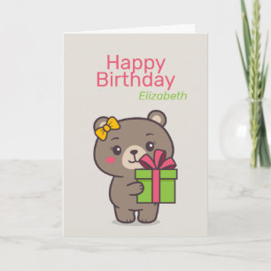 Teddybjörnillustration Kort