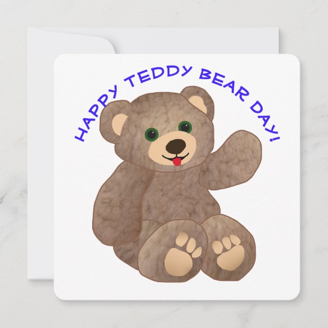 Teddybjörns dag inbjudningar (Framsida)