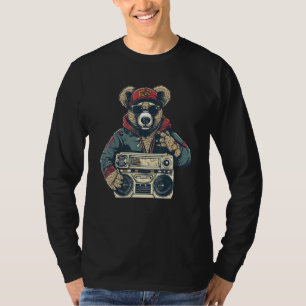 Teddybjörnsgata Rap Hip Hop Ghetto Blaster Drip T Shirt