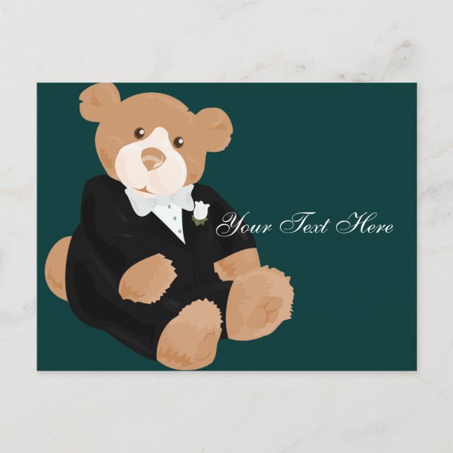 Teddycarry Groom vykort (Framsida)