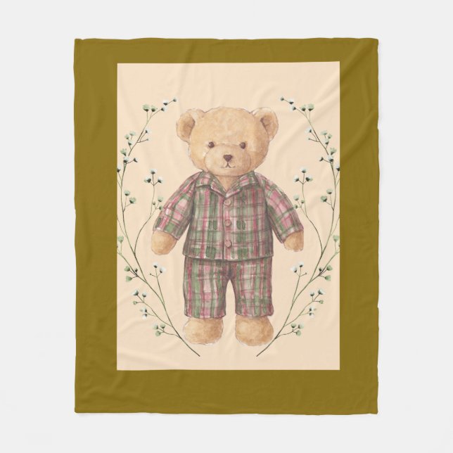 Teddyfilt i vintageutförande fleecefilt (Framsidan)