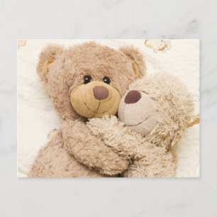Teddylove, teddybjörnar kärlek,älsklig,söt,ludd, v vykort