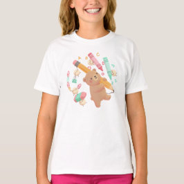 Teddy's Back to School Illustration T Shirt