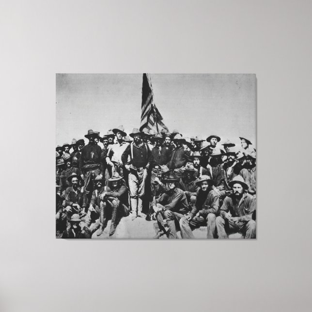 Teddy's Colts Teddy Roosevelt Rough Riders 1898 Canvastryck (Framsida)