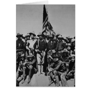 Teddy's Colts Teddy Roosevelt Rough Riders 1898 Hälsningskort