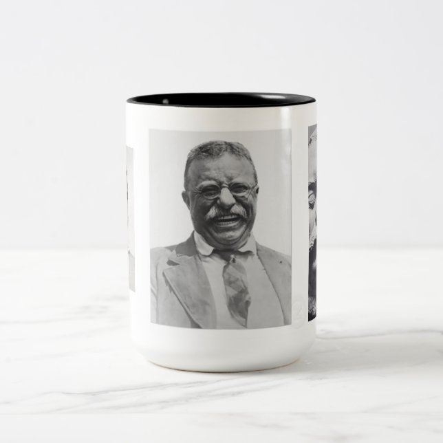 Teddys Roosevelt liv Två-Tonad Mugg (Center)