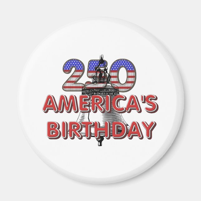 TEE America's 250th Birthday Magnets Magnet (Framsidan)
