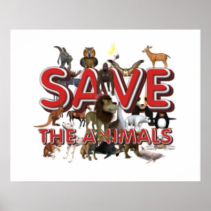 TEE Animals Spara Poster