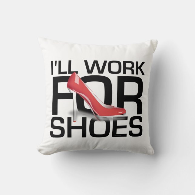 TEE-arbete för skor Kudde (Framsida)
