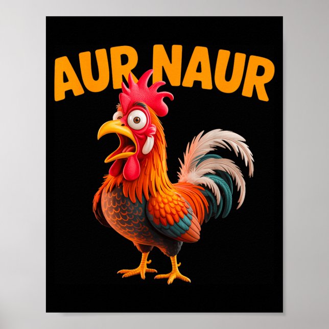 Tee Aur Naur Kyckling Meme Poster (Framsidan)