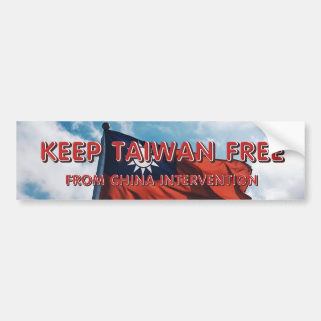 TEE Behålla Taiwan Free Bildekal (Framsidan)