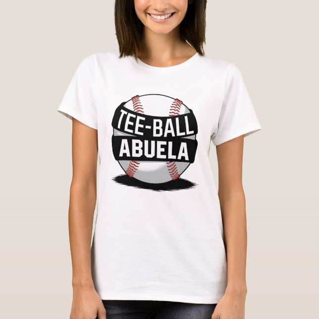 Tee-Boll Abuela Latina Teeball Grandma T Shirt (Framsida)