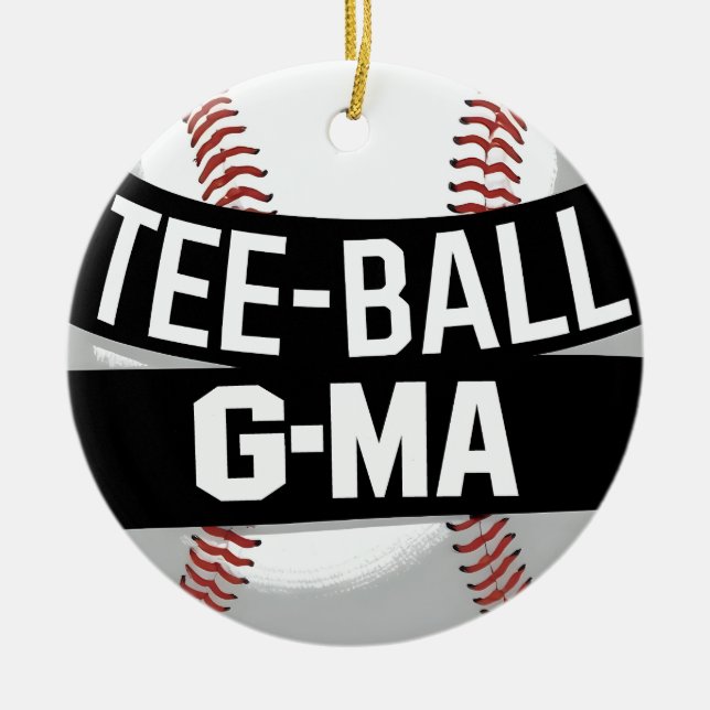 Tee-Boll G-Morsa Funny Teeball Grandma Julgransprydnad Keramik (Framsidan)