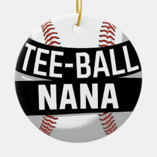 Tee-Boll Nana Funny Teeball Grandma Julgransprydnad Keramik