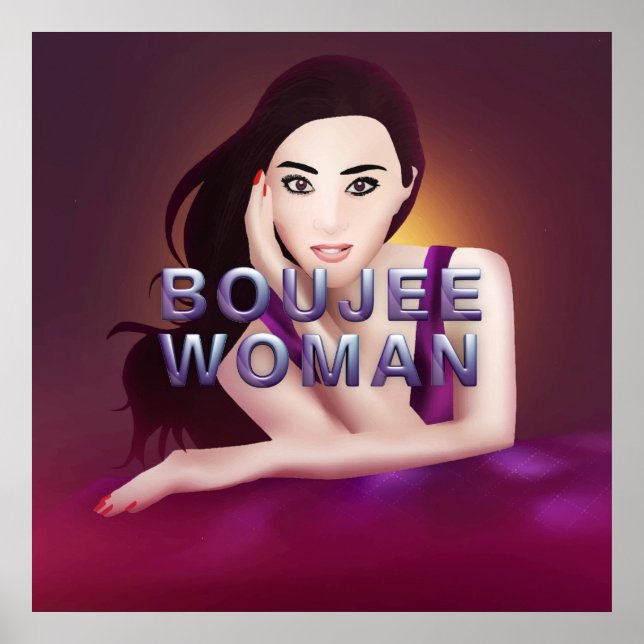 TEE Boujee Kvinna Poster (Framsidan)