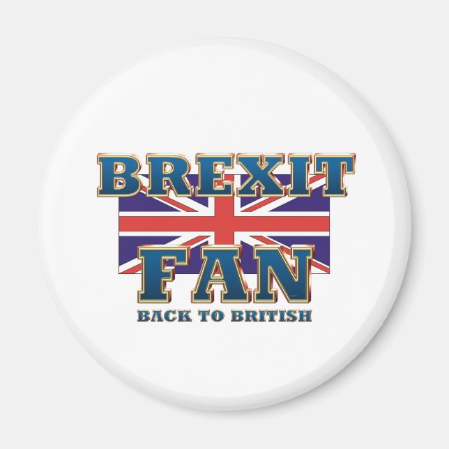 TEE Brexit Fläkt Magnet (Framsidan)